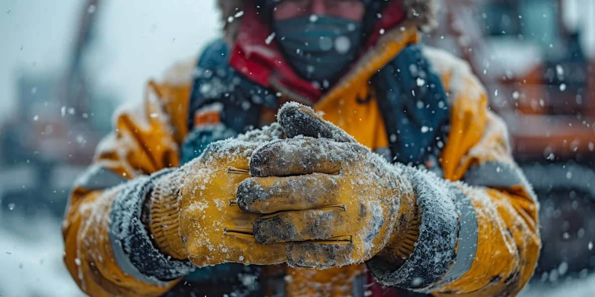 Waterproof Winter Work Gloves_image