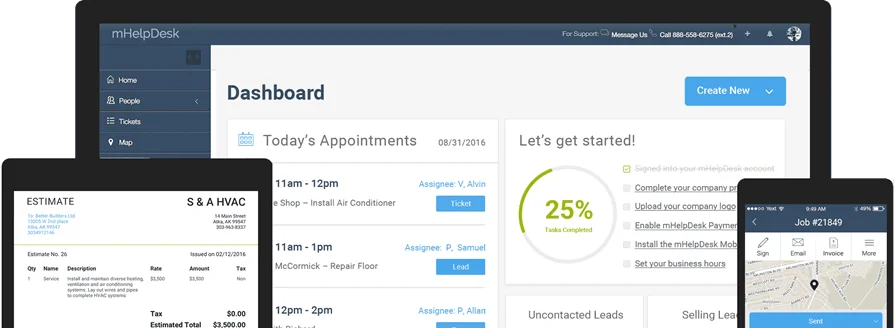 mHelpDesk software