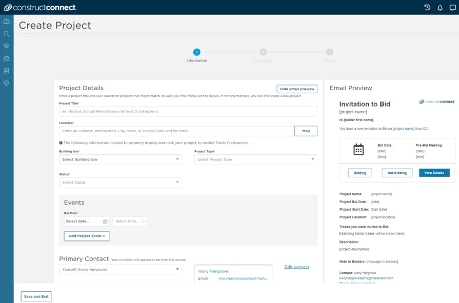 Construct Connect software template