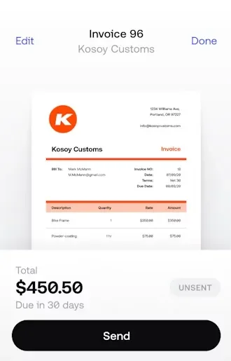 Invoice2Go invoicing software