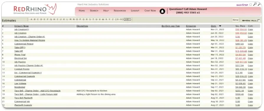Red Rhino software