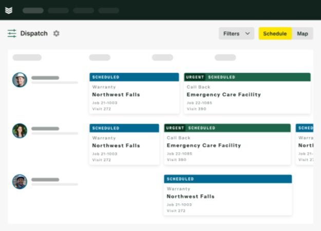 Sample of BuildOps interface.