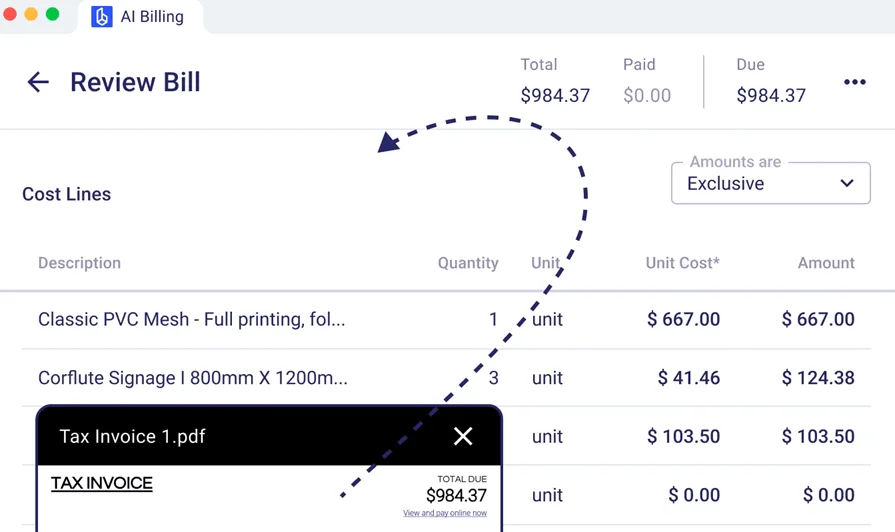Buildern invoicing software