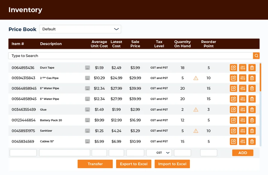 ServiceBox software