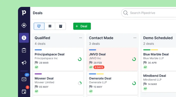 Pipedrive CRM software