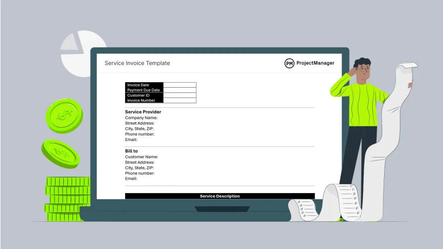 ProjectManager invoice template