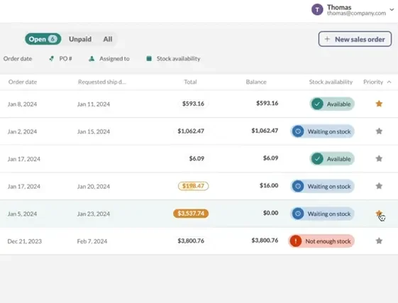 inFlow inventory management software