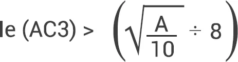 Contactor withstand capacity equation