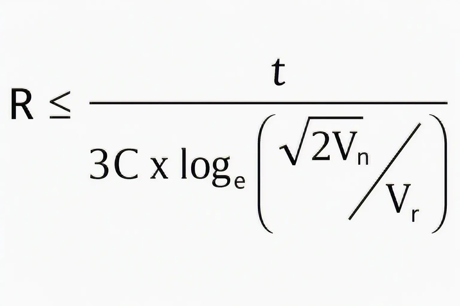 Formula to Calculate