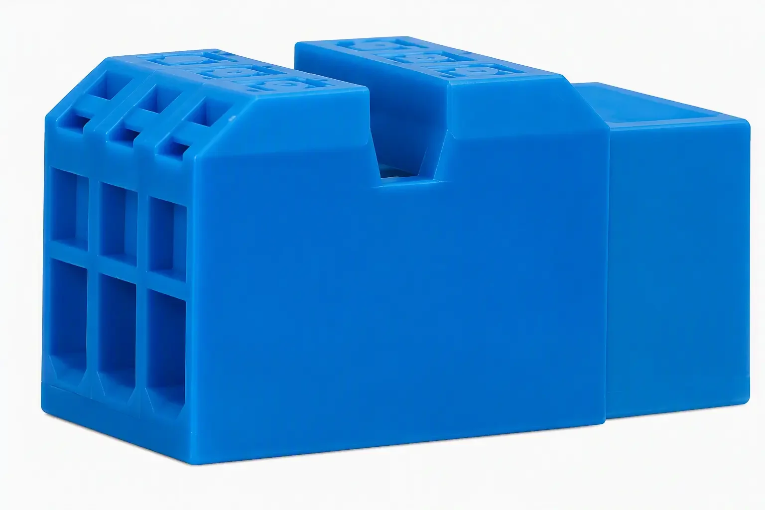 Cylindrical capacitor's terminal block with discharge resistor