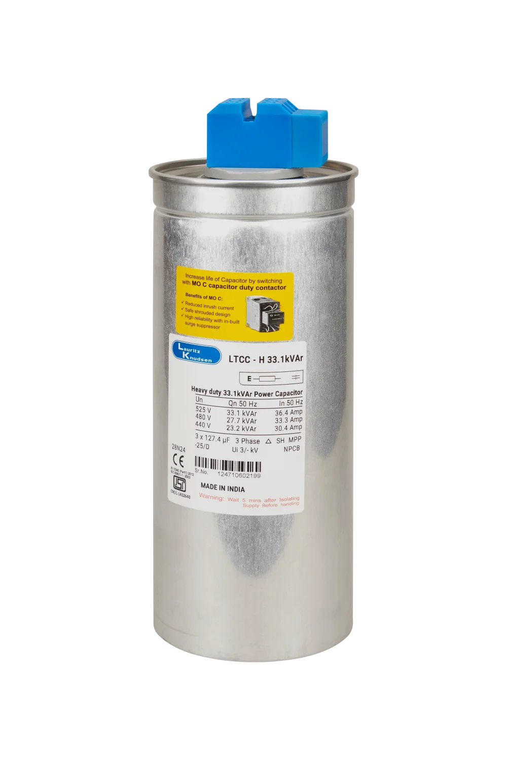 Heavy Duty Cylindrical Capacitors