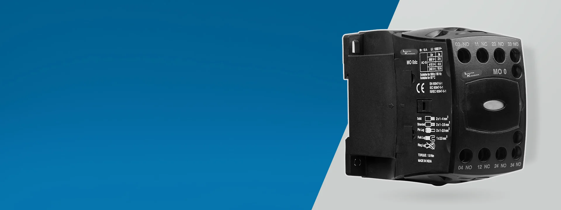 MO0 contactors for compact control