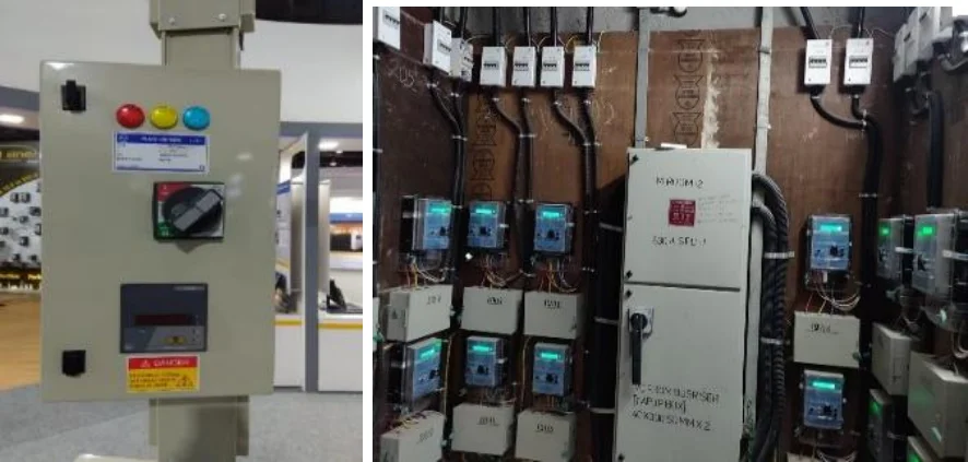 TOB with meter (left) and Metering Room (right)