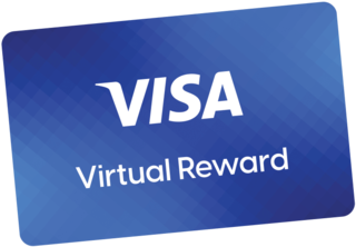 Visa virtual reward card