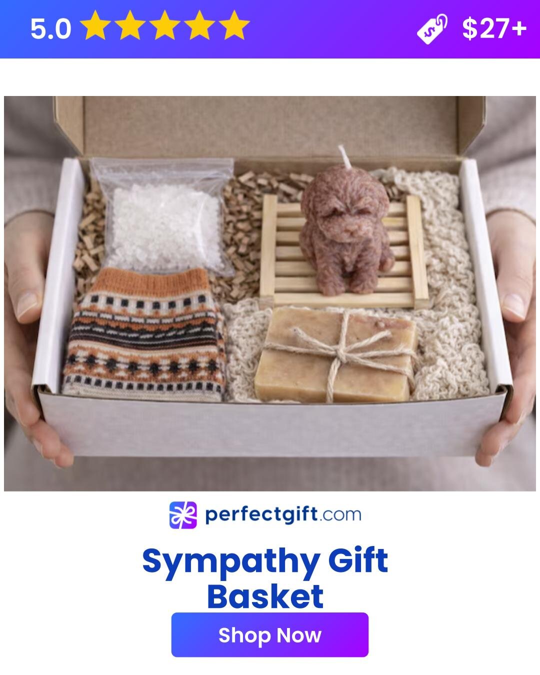 Gift basket to help them care for themselves