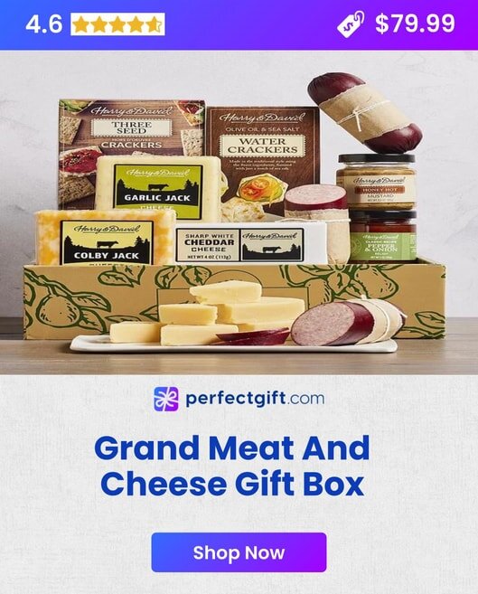 Meat And Cheese Gift Box To Provide A Delicious Snack