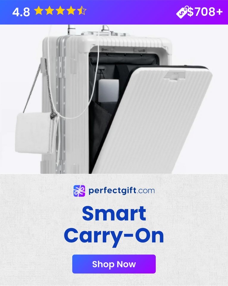 Smart Carry-On Luggage with Built-In Technology