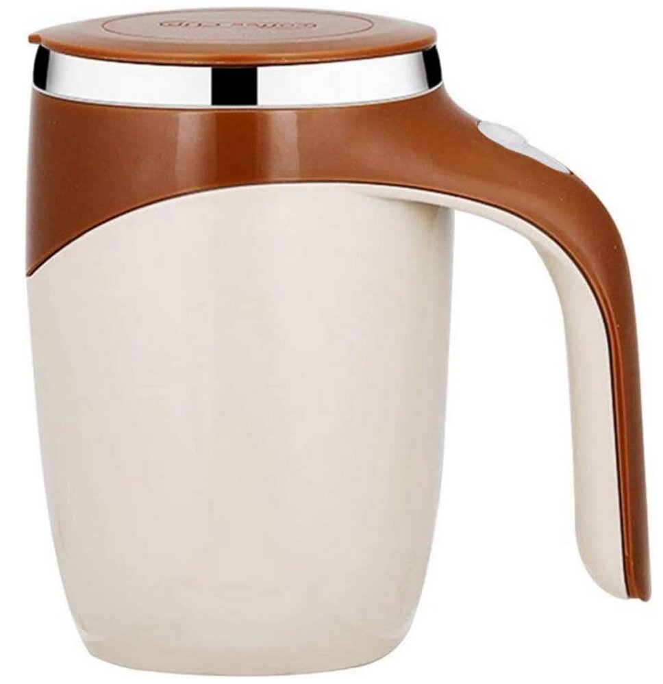 A coffee mug featuring a handle and a lid, designed for convenient drinking and spill prevention.