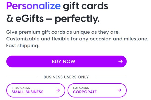 Image of customizable gift cards and e-gifts, showcasing various designs and personalization options for special occasions.