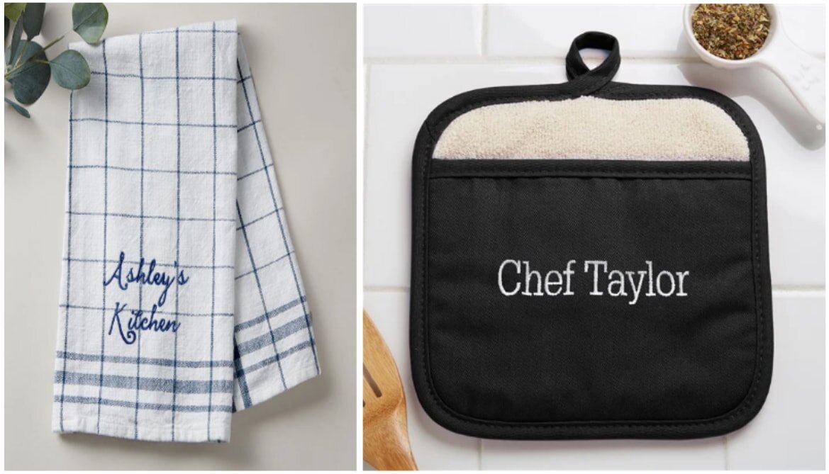 Personalized kitchen towels