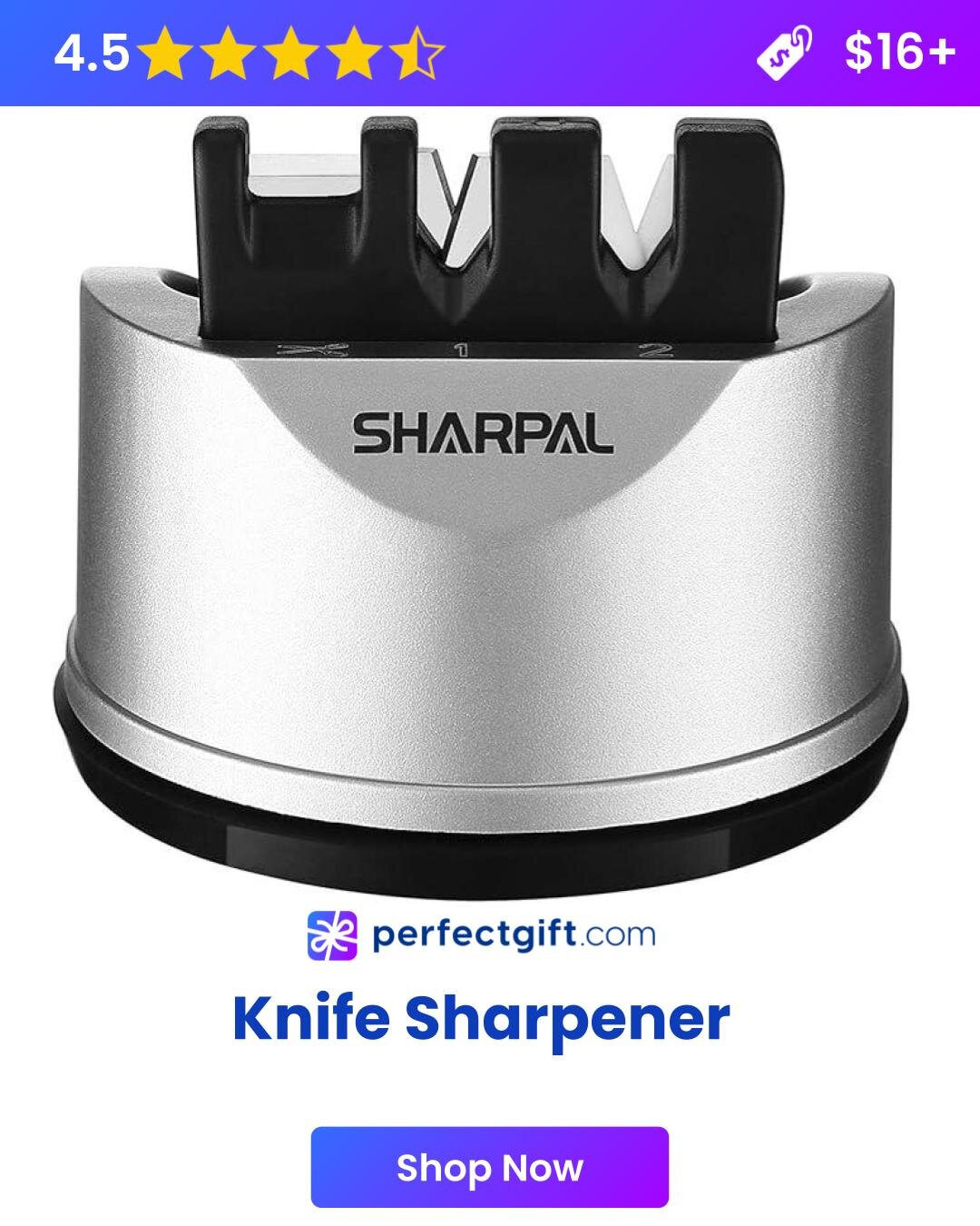 A sharpie knife sharpener designed for precision sharpening of blades, featuring a compact and ergonomic design.