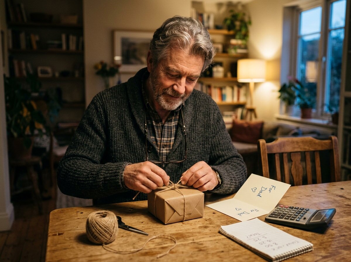 Wrapping a simple, budget-conscious wedding gift with a personal card