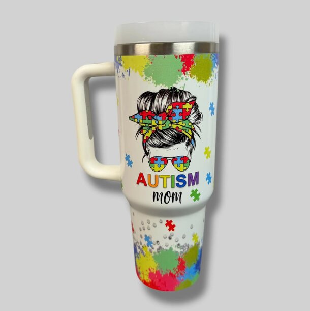 Autism Mom Tumbler