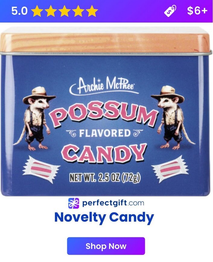 Novelty gag candy-A silly stash of candy 