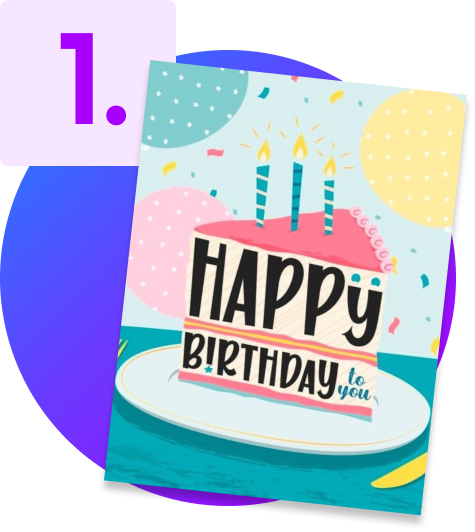 front cover of greeting card