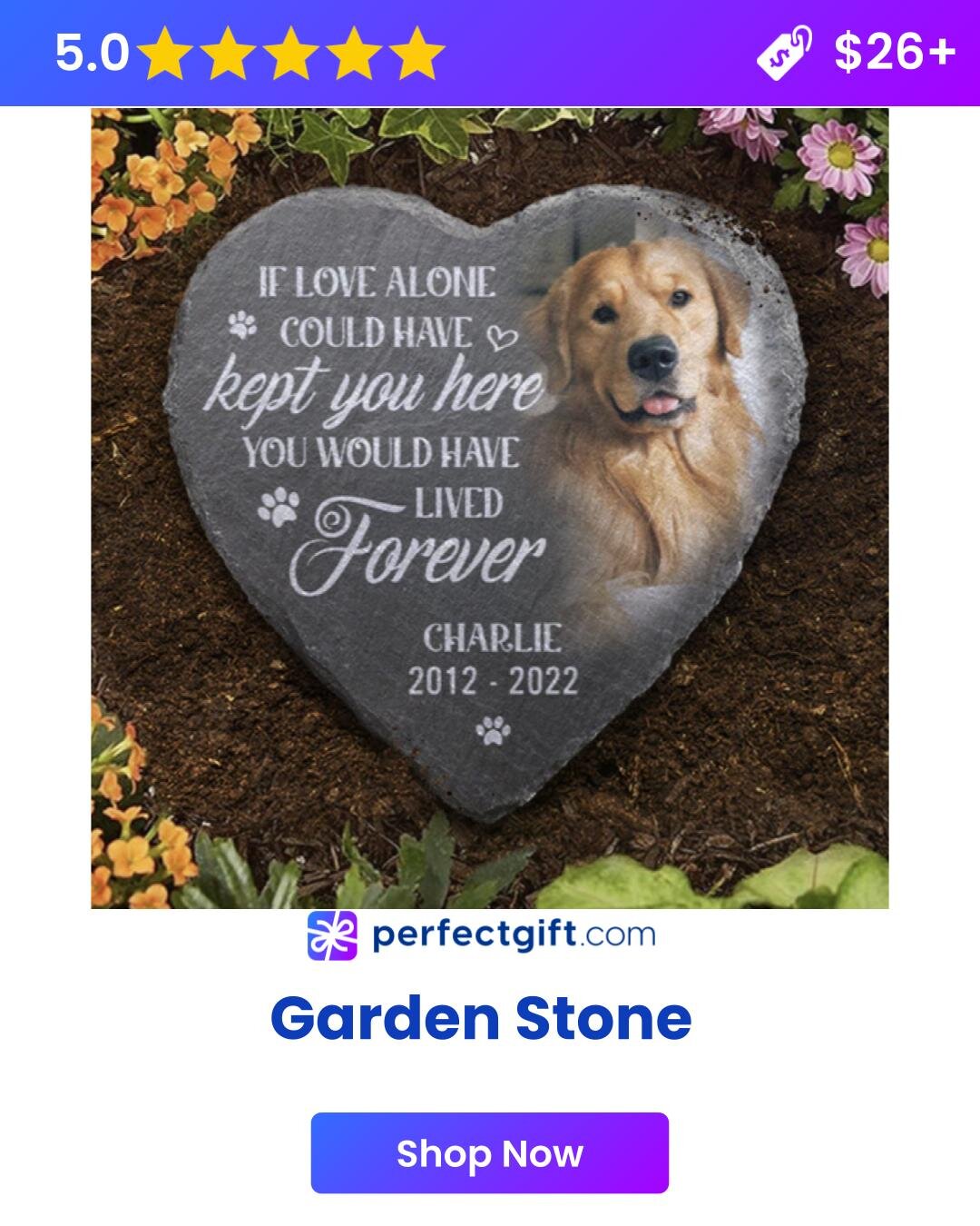 Garden stone memorials designed as heartfelt gifts for dog lovers, featuring personalized engravings and natural aesthetics.