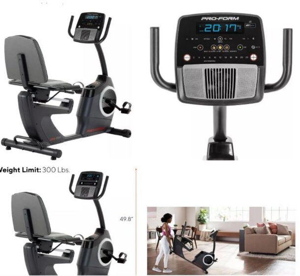 A sleek, modern exercise bike designed for home use, featuring adjustable seat and handlebars for optimal comfort.