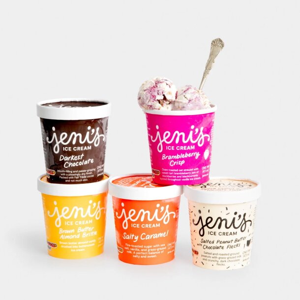 Jenni's Ice Cream, a new brand from the creators of the renowned Jenni's ice cream, showcases unique flavors and quality.