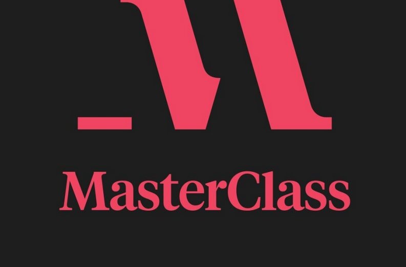 MasterClass logo with a bold red "M" on a black background, symbolizing premium online learning and expert-led courses.