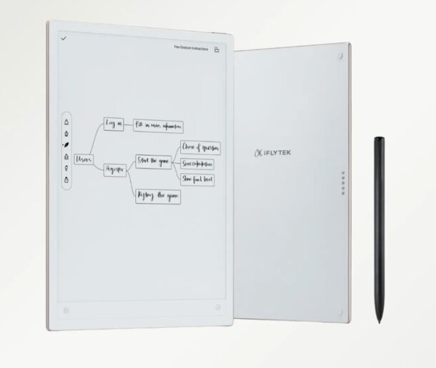 A tablet accompanied by a pen, showcasing a digital drawing setup.