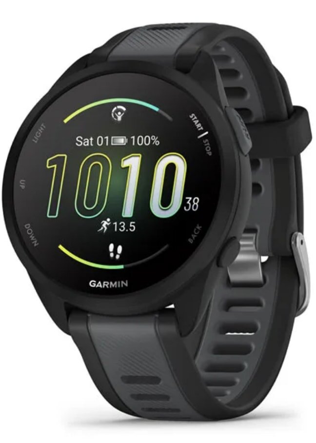Garmin Forerunner 935 GPS watch with a sleek design and multiple fitness tracking features displayed on a white background.