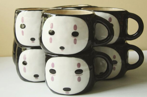 B-Grade Cute Unique Character Mug by Tottopottery on Etsy
