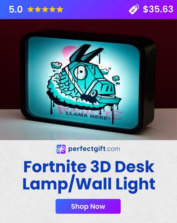 Official Fortnite Desk Lamp/Wall Light