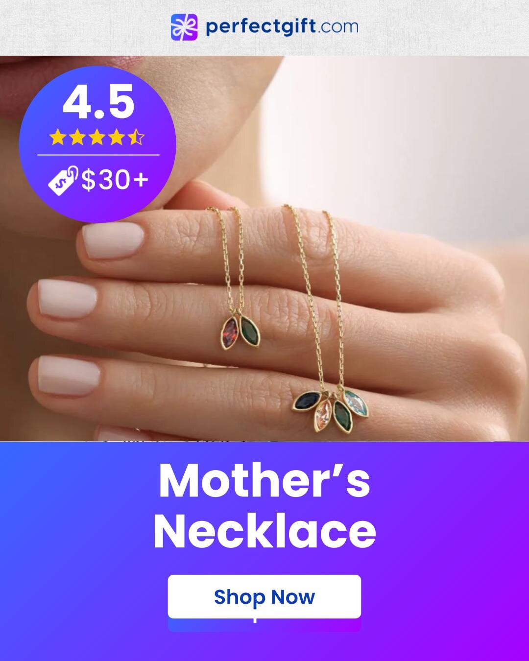 A woman's hand delicately holds a mother's necklace, showcasing its intricate design and sentimental value.