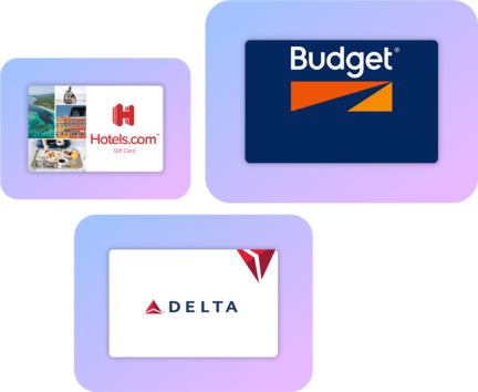 Assorted gift cards from different companies.