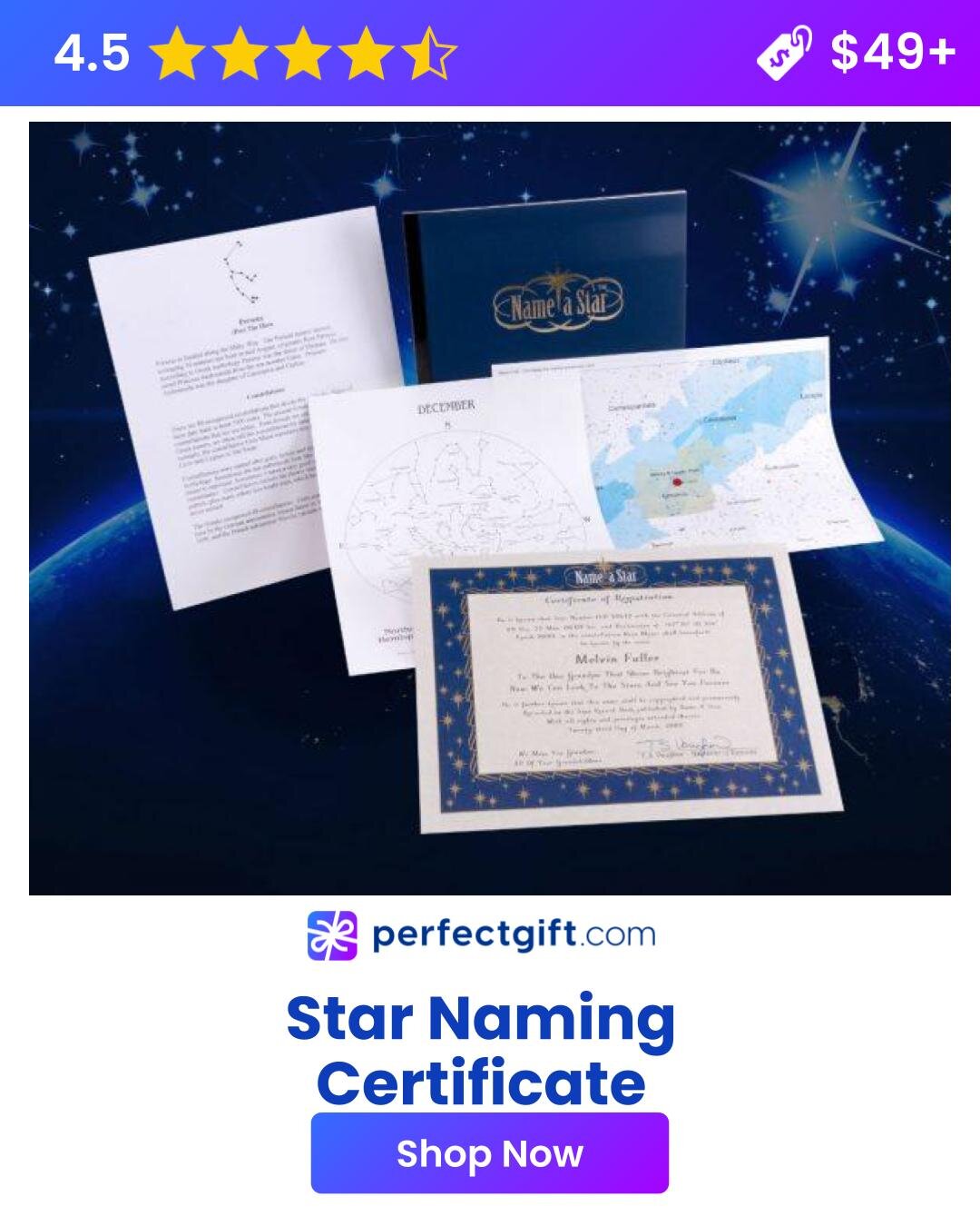 A star named in their dog’s honor