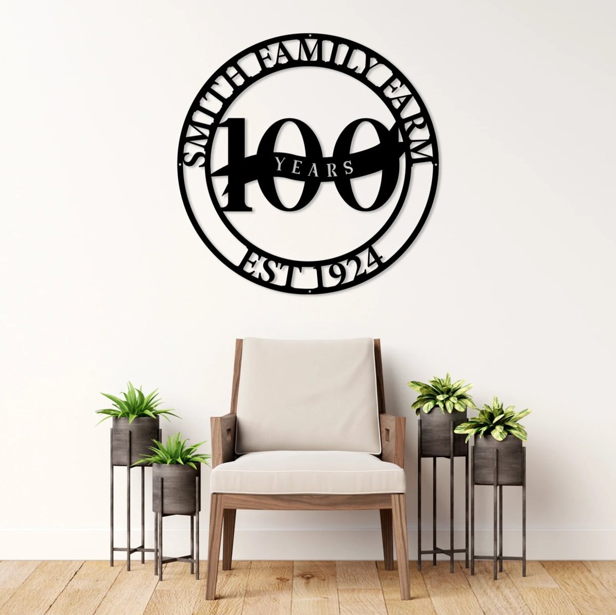 Metal Decorative Sign on the wall