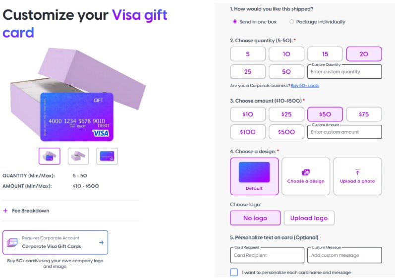 Customize bisa card infographic