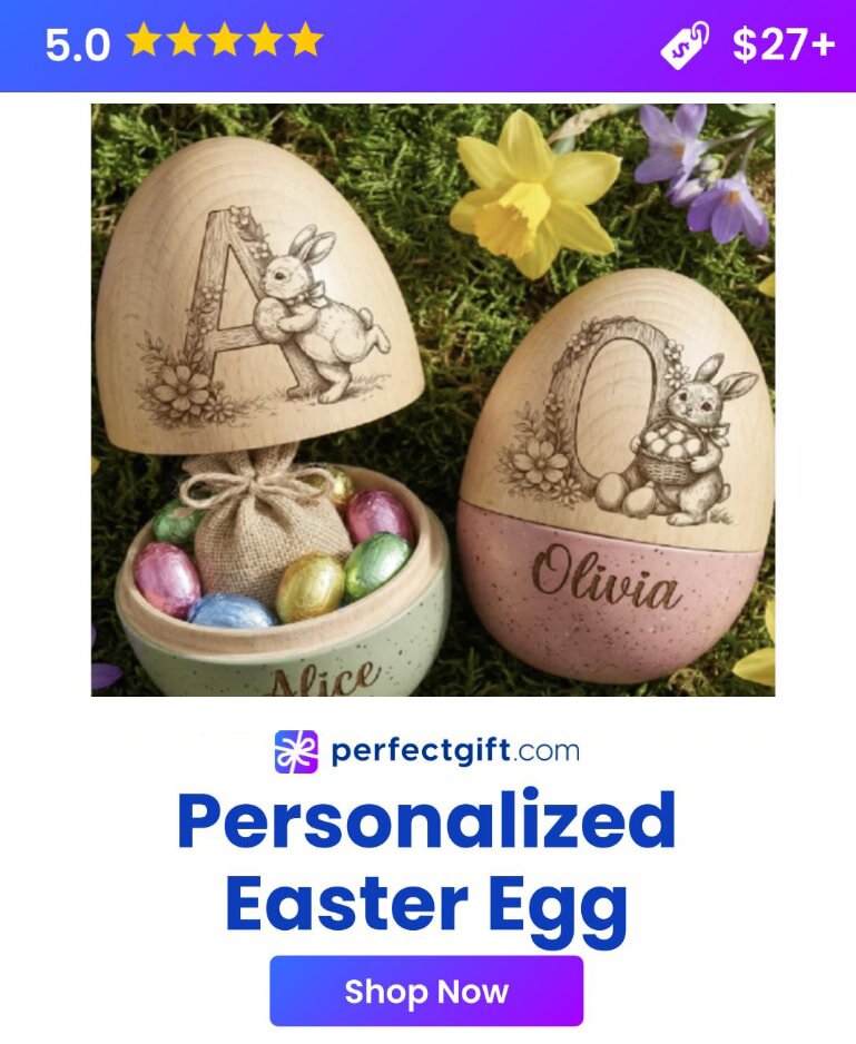 Personalized Easter egg
