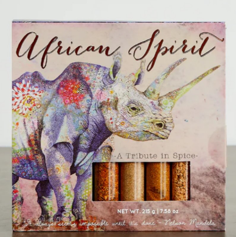 A vibrant display of spices representing African culture, symbolizing fortune and rich culinary traditions.