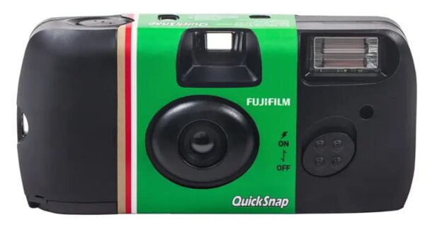 A Fuji Instax Mini 9 camera in pastel blue, designed for instant photo printing with a retro aesthetic.