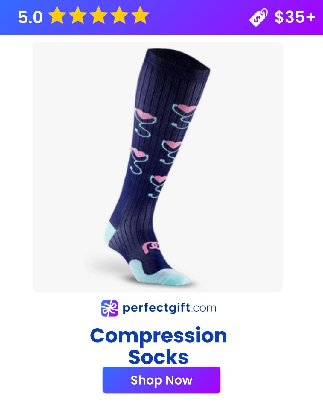 Fun compression socks