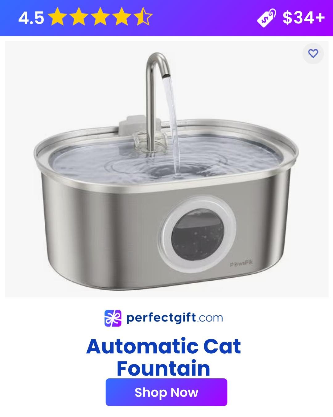 Automatic water fountain
