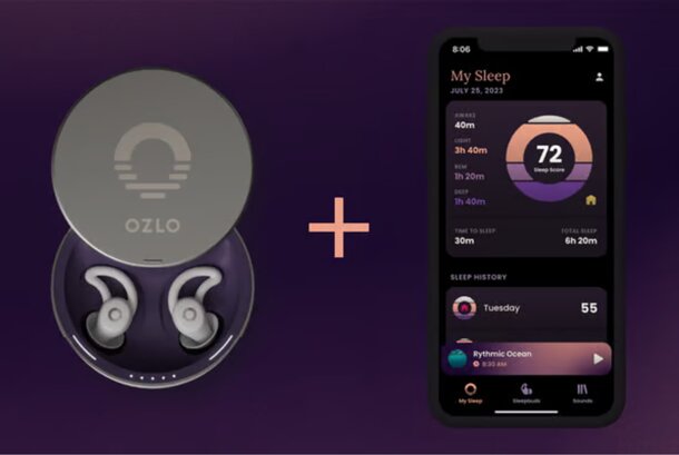 Olio's new sleep tracker is an innovative smartwatch designed to be worn in the ears for enhanced sleep monitoring.
