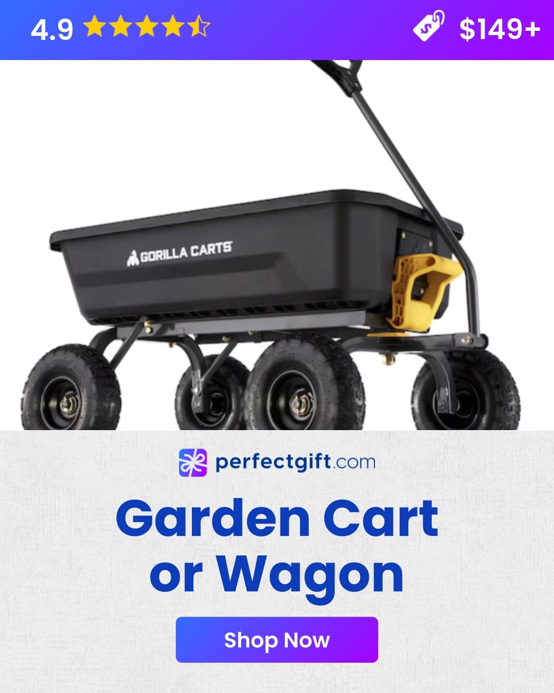A garden cart filled with soil and plants, showcasing its utility for gardening tasks in a vibrant outdoor setting.