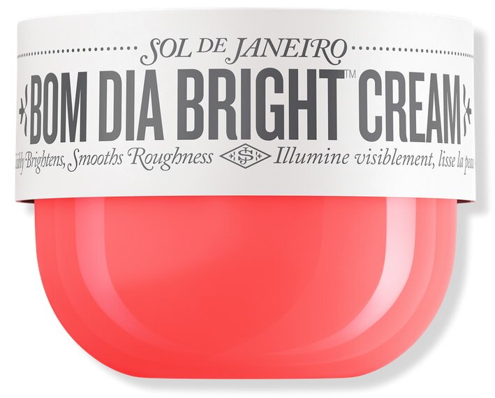 Bright cream from Sol de Janeiro, featuring an 80% concentration for enhanced hydration and skin radiance.